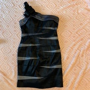 Betsy & Adam one shoulder dress